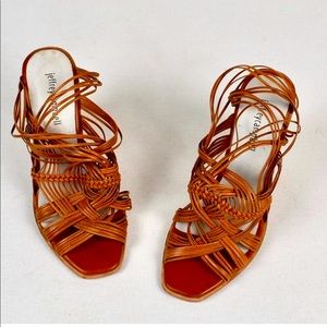 Jeffrey Campbell Cognac Wedges, sz. 7